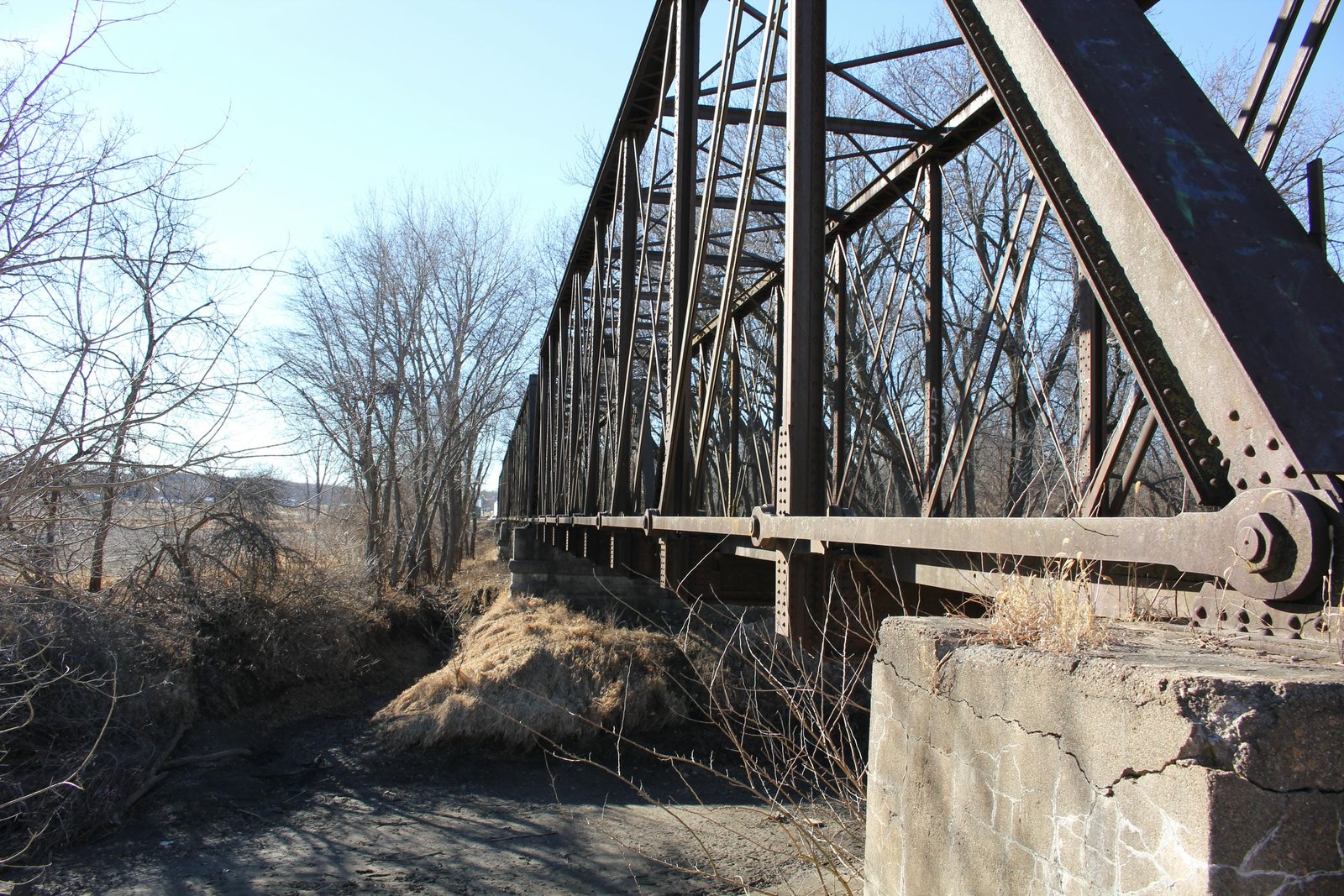 Looking west